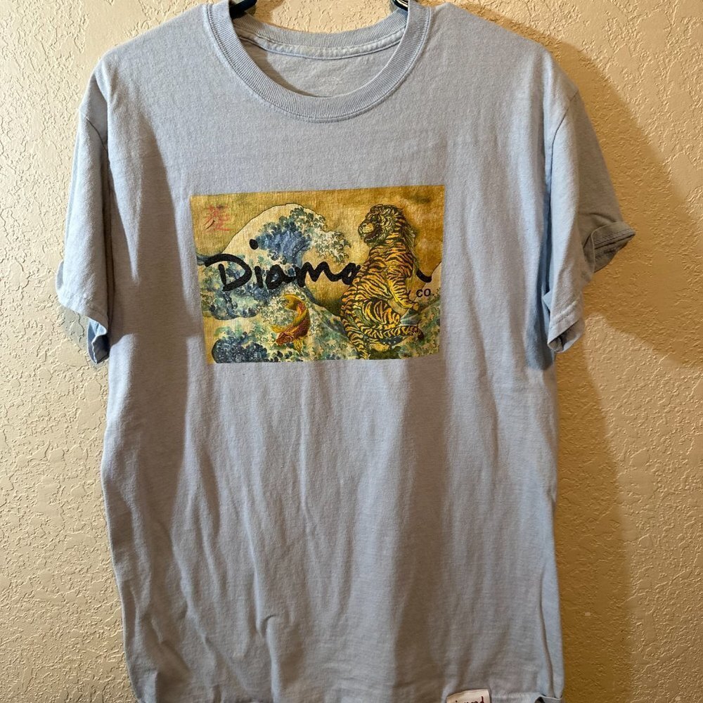 NWOT Diamond Supply Co. Men's Tiger Graphic Box Logo Tee
